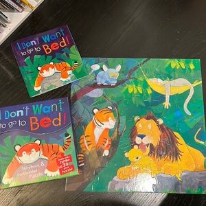 8/$25 😎 I Don’t Want to go sleep book & puzzle set